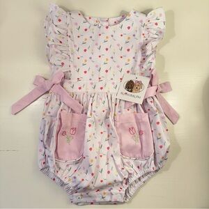 NWT Ruth & Ralph Tulips Bubble 24M